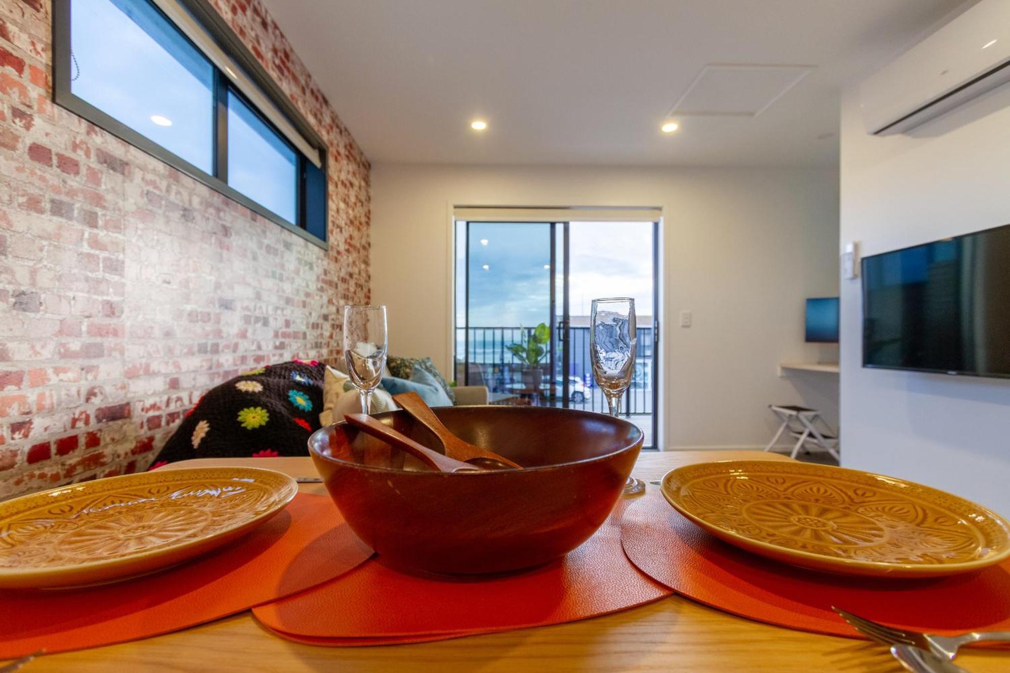 Okioki - Seaside Escape Lägenhet Christchurch Exteriör bild